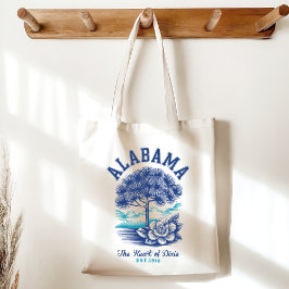 Alabama State Emblem – Camellia Flower and Heritag トートバッグ
