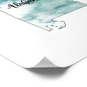 Alabama State Illustration Outline Stone ポスター (角)