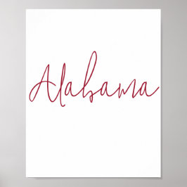 Alabama State Souvenir ポスター