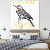 Alabama Territory Bird The Common Flicker キャンバスプリント (インサイチュ (寝室))