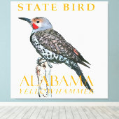 Alabama Territory Bird The Common Flicker キャンバスプリント (インサイチュ (ウッドフロア))