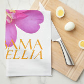 Alabama Territory Flower Camellia Sasanqua キッチンタオル (四つ折り)