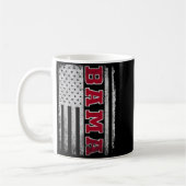 Alabama Throwback Patriotic Flag Design For Men Wo コーヒーマグカップ (左)