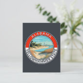 Alabama Travel Art Badge ポストカード (スタンド正面)
