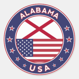 Alabama, USA States, Alabama ラウンドシール