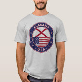 Alabama, USA States, Alabama Tシャツ (正面)
