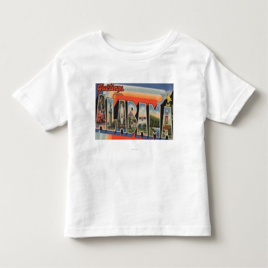 AlabamaLargeの手紙ScenesAlabama トドラーTシャツ (正面)
