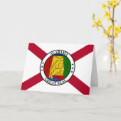 Alabamian Flag & Seal, Flag of Alabama カード (黄色い花)