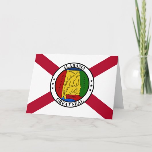 Alabamian Flag & Seal, Flag of Alabama カード (正面)