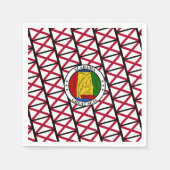 Alabamian Flag & Seal, Flag of Alabama スタンダードカクテルナプキン (正面)