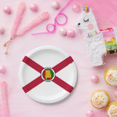 Alabamian Flag & Seal, Flag of Alabama ペーパープレート (パーティー)