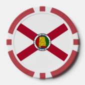 Alabamian Flag & Seal, Flag of Alabama ポーカーチップ (正面)