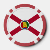 Alabamian Flag & Seal, Flag of Alabama ポーカーチップ (裏面)