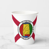 Alabamian Flag & Seal, Flag of Alabama 紙コップ (裏面)