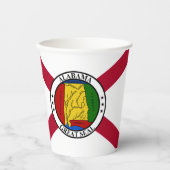 Alabamian Flag & Seal, Flag of Alabama 紙コップ (正面)