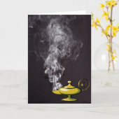 Aladdinのランプの挨拶状 カード (黄色い花)