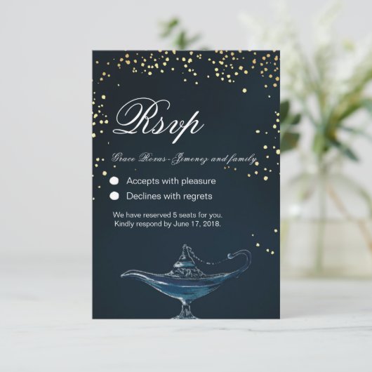 ALADDIN RSVPカード (スタンド正面)