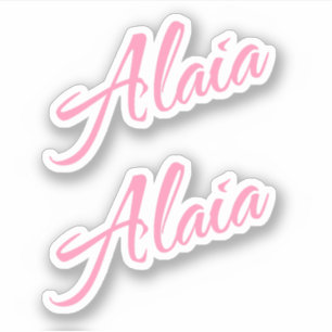 Alaiaの名前x2 シール