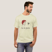 Alais Clay - "ピラミッドを反転" オーガニック Tシャツ (正面フル)