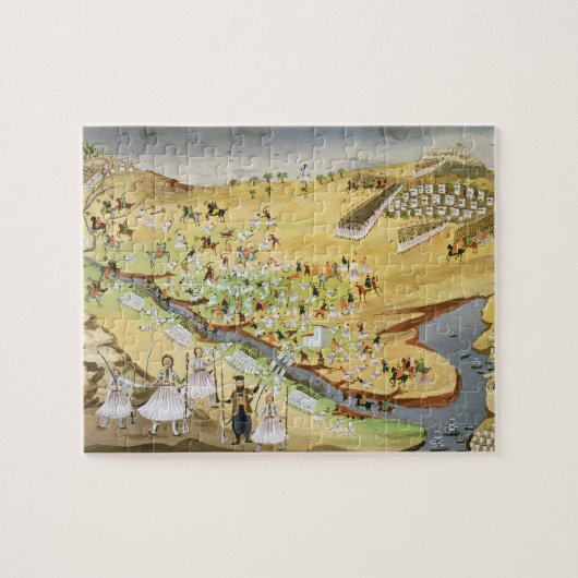 Alamのギリシャ人とトルコ人間の最初戦い、 ジグソーパズル (横)