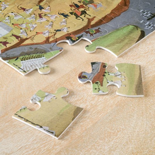 Alamのギリシャ人とトルコ人間の最初戦い、 ジグソーパズル (側面)