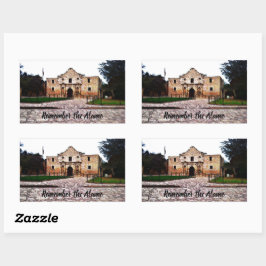 Alamo長方形ステッカー 長方形シール