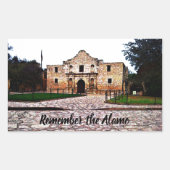 Alamo長方形ステッカー 長方形シール (正面)