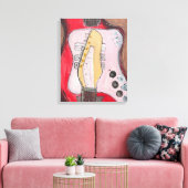 Alamo Guitar 1 キャンバスプリント (インサイチュ (リビング))