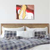 Alamo Guitar 2 キャンバスプリント (インサイチュ (寝室))