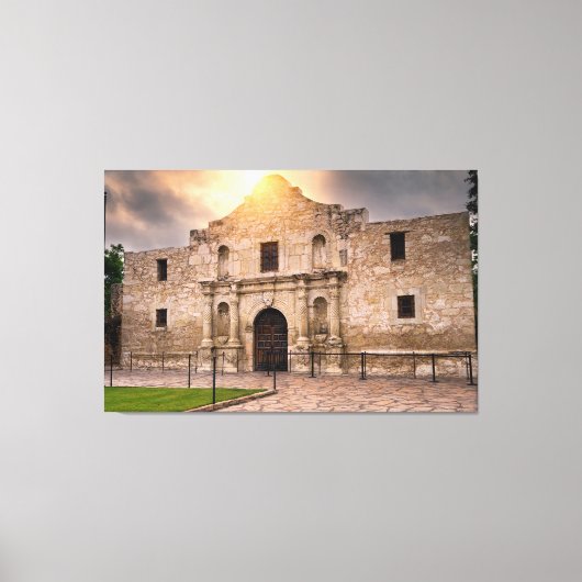 Alamo Under The Rising Sun Canvas Art キャンバスプリント (正面)