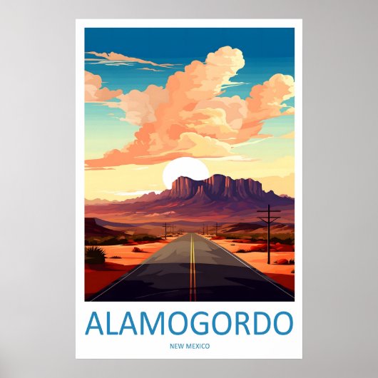 Alamogordo New Mexico National Poster Ski Travel ポスター (正面)