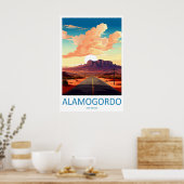 Alamogordo New Mexico National Poster Ski Travel ポスター (キッチン)