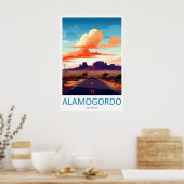 Alamogordo New Mexico Travel Poster National Ski ポスター (キッチン)