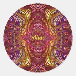 ALAN 〜 マルチカラーフラクタルデザイン 〜 ラウンドシール