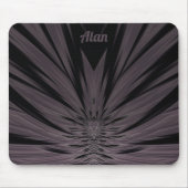 ALAN ~ Black and Grey Fractal Pattern ~ Mouse Pad マウスパッド (正面)
