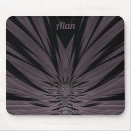 ALAN ~ Black and Grey Fractal Pattern ~ Mouse Pad マウスパッド