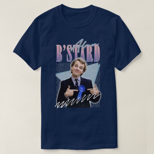 Alan BStard 80sエステティックデザイン Tシャツ (デザイン正面)