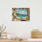 Alan Giana "アイランドリトリート"ポスター ポスター (キッチン)