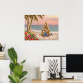 Alan Giana "プレゼントin Paradise"ポスター ポスター (ホームオフィス)