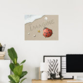 Alan Giana「想像」ポスター ポスター (ホームオフィス)