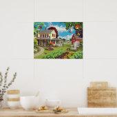 Alan Giana "Country Home"ポスター ポスター (キッチン)