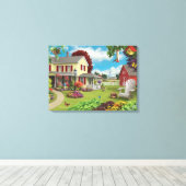 Alan Giana "Country Home" Canvas Print キャンバスプリント (インサイチュ (ウッドフロア))