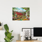 Alan Giana "Mountain Hideaway"ポスター ポスター (ホームオフィス)