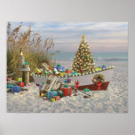 Alan Giana "Nautical Noel" Poster ポスター<br><div class="desc">A festive Christmas display welcomes you to the beach in Alan Giana's painting "Nautical Noel".</div>
