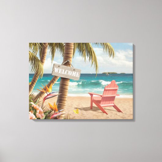 Alan Giana "Welcome to Paradise" Canvas Print キャンバスプリント (正面)