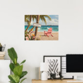 Alan Giana "Welcome to Paradise" Poster ポスター (ホームオフィス)