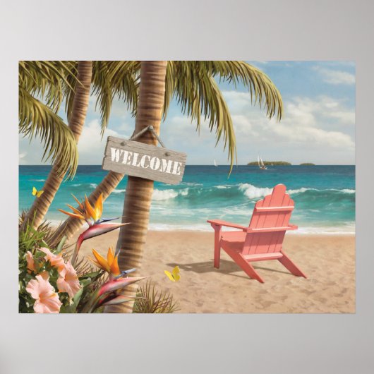 Alan Giana "Welcome to Paradise" Poster ポスター (正面)