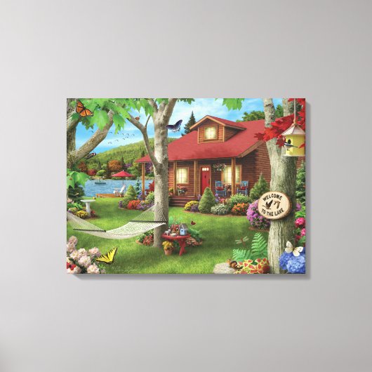 Alan Giana "Welcome to the Lake" Canvas Print キャンバスプリント (正面)