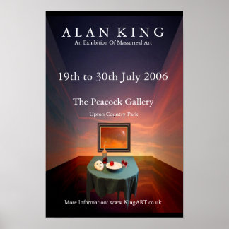 Alan King - Peacock Exhibition Poster ポスター
