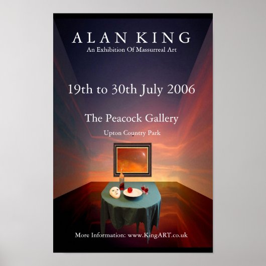 Alan King - Peacock Exhibition Poster ポスター (正面)